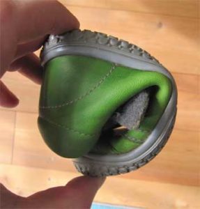 Die Filii Schuhe sind sehr flexibel und lassen sich leicht verbiegen